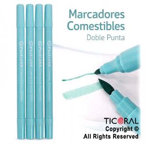 MARCADOR COMESTIBLE CELESTE PASTEL X 4